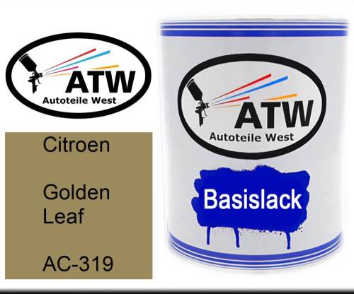 Citroen, Golden Leaf, AC-319: 1L Lackdose, von ATW Autoteile West.